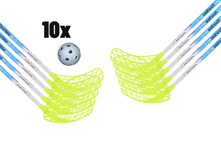 FLOORBEE Albatross 35 Blue + Balls Florbalová sada