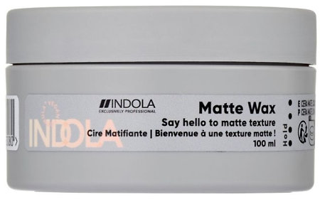 Indola Matte Wax Vegan profesionálny vosk pre matný vzhľad a flexibilný styling