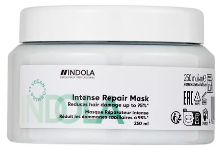 Indola Repair Intense Mask Vegan regeneration mask for damaged hair
