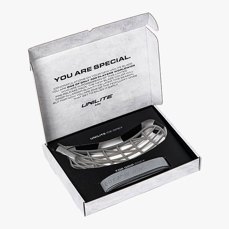 Unihoc Unilite Feather PP Ice Grey + Grip (box) Floorball-Klinge und Griff