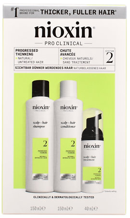Nioxin Trial Kit System 2 Set für naturbelassenes, sichtbar dünner werdendes Haar