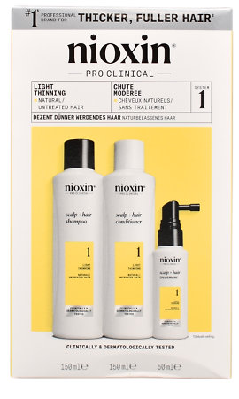 Nioxin System 1 Trial Kit systém pro mírně řídnoucí nebarvené vlasy