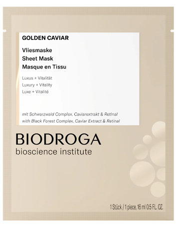 Biodroga Golden Caviar Sheet Mask luxury sheet mask for flawless skin
