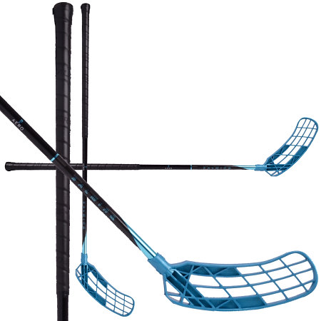 Salming P-Series Aero F29 Quest 1 Black/Blue Florbalová hokejka
