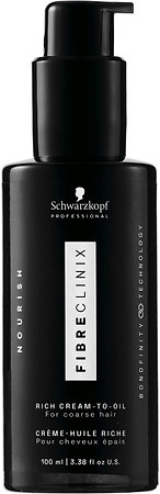 Schwarzkopf Professional Fibre Clinix Rich Cream-to-Oil Transformierendes und regenerierendes Öl für trockenes Haar
