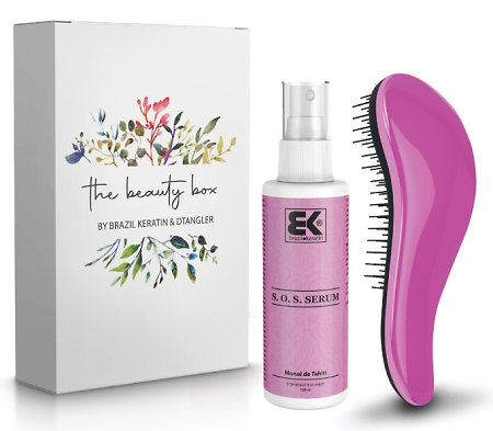 Dtangler Beauty Box SOS sada pro snadné rozčesání vlasů s kartáčem