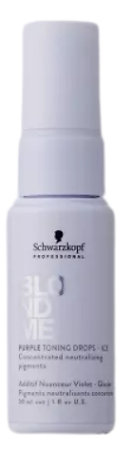 Schwarzkopf Professional BlondME Bond Repair Purple Toning Drops Ice Violet drops to enhance cool blonde shades