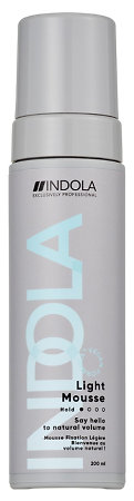 Indola Light Mousse light mousse to create volume and texture in hair