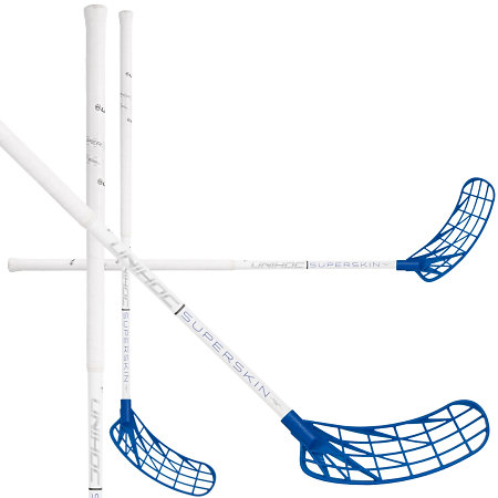 Unihoc Unilite SUPERSKIN REG 29 white/blue Floorball stick
