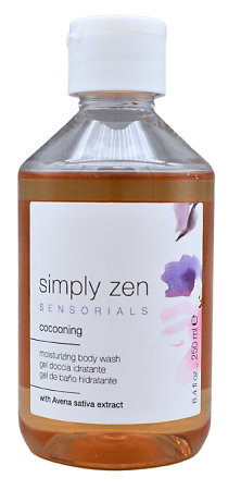 Simply Zen Sensorials Cocooning Body Wash shower gel with a calm floral scent