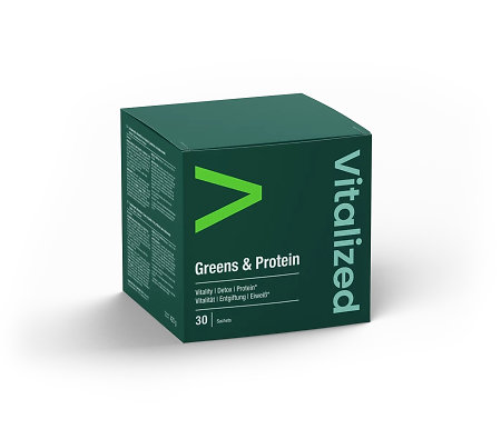 Vitalized Greens & Protein Doplněk stravy s rostlinnými bílkovinami