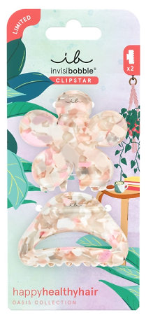Invisibobble Oasis Clipstar M Refreshed Bloom středně velké skřipce do vlasů