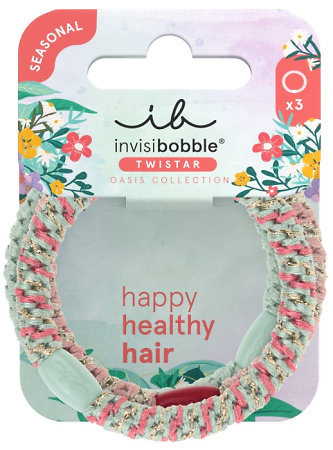 Invisibobble Oasis Twistar Mint Braids Hair elastic set