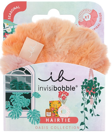Invisibobble Oasis Sprunchie Rabbit Fuzz fabric hair elastic