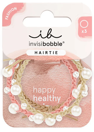Invisibobble Hairtie Princess Pearl romantická sada gumičiek do vlasov