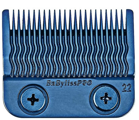 BaByliss PRO Replacement Blue Titaninum Mim Blade For odolná titanová fade čepel vyrobená metodou MIM