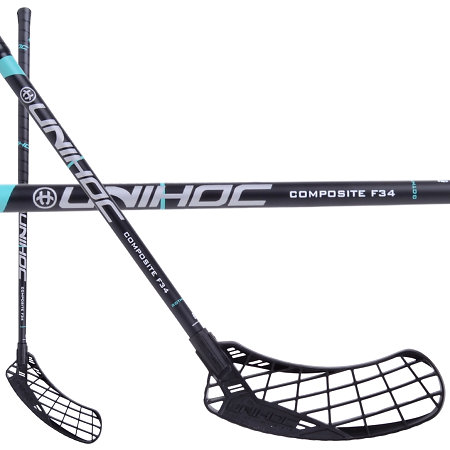 Unihoc EPIC Composite 34 black/turquoise Florbalová hůl