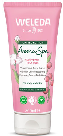 Weleda Aroma Spa Shower Gel sprchový gel s vůní růže a růžového pepře