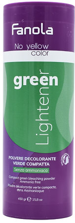 Fanola No Yellow Color Compact Green Bleaching Powder lightening powder