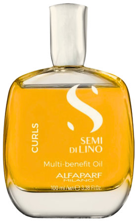 Alfaparf Milano Semi Di Lino Curls Multi-Benefit Oil vlasový olej pro kudrnaté a vlnité vlasy