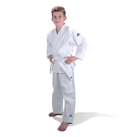 Adidas Jr Judo Uniform J181 White/Blue Judo kimono