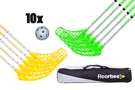 FLOORBEE Albatross 36 + Toolbag + 10 Balls Florbalová sada