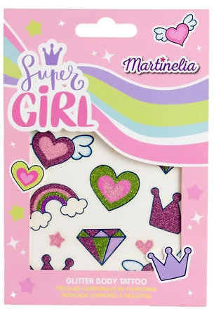 Martinelia Super Girl Body Tattoos dětské třpytivé tetování
