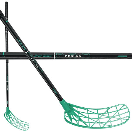 Unihoc EVOLITE PRO FL 29 black/turq SLIM Florbalová hůl