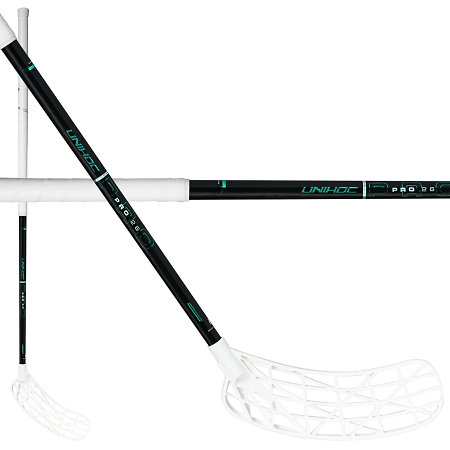 Unihoc EVOLITE PRO FL 26 white/turq OVAL Florbalová hůl