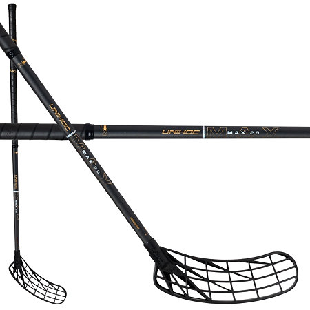 Unihoc UNILITE MAX TI 29 black/gold SLIM Florbalová palica