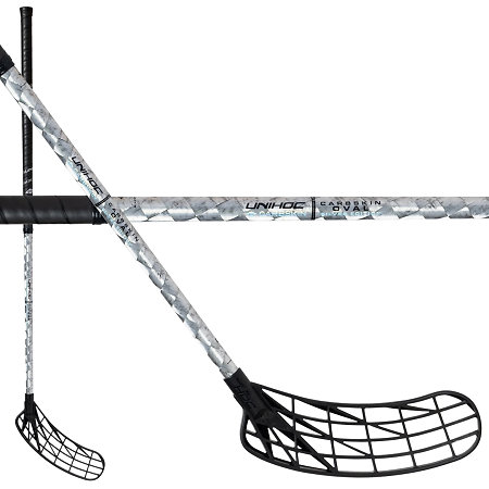 Unihoc UNILITE CARBSKIN TITAN 29 silver OVAL Florbalová palica