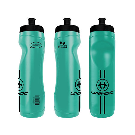 Unihoc Water Bottle ECO turquoise/black 0.9L Láhev