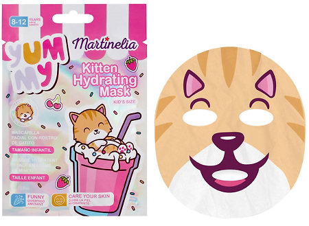 Martinelia Yummy Kitten Hydrating Mask Kids’ hydrating face mask with cat design