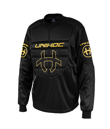 Unihoc Goalie sweater SHIELD black/gold LTD EDT Brankársky dres