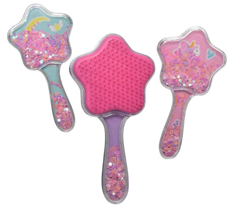 Martinelia Glittery Hair Brush Unicorn dětský přesýpací kartáč s glitry