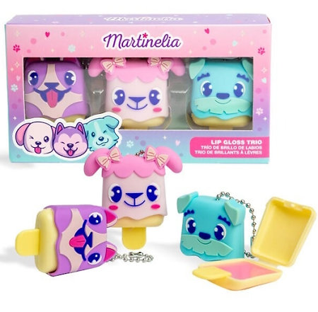 Martinelia World Lip Gloss Trio dětská sada lesků na rty - cestovní balení