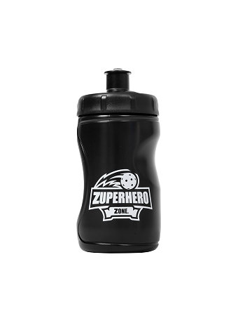 Zone floorball Water bottle ZUPERHERO 0,35l black/blue Detská fľaša na vodu