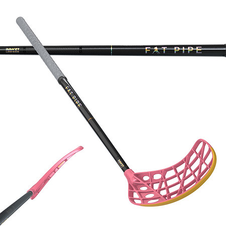 Fat Pipe RAW CONCEPT 27 LOW KICK CTRL SLICKS SHRIMP PINK Florbalová palica