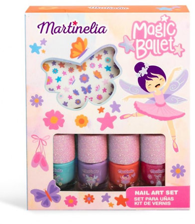 Martinelia Magic Ballet Nail Art Kids’ nail polish set with stickers