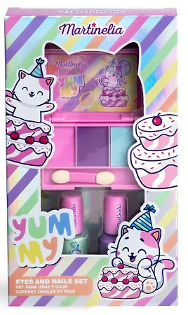 Martinelia Yummi Eyes & Nails Kit dětská mini kosmetická paletka a laky na nehty