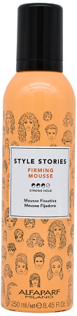 Alfaparf Milano Style Stories Firming Mousse strong hold styling mousse