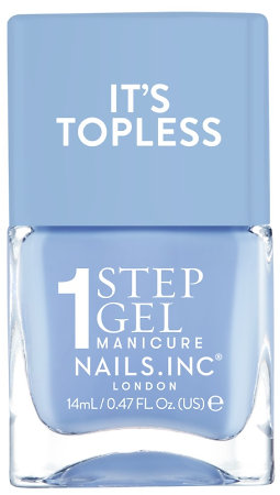 Nails Inc. London It's Topless Gel Nail Polish ošetrujúci lak na nechty 4v1