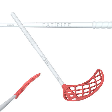 Fat Pipe RAW 32 THIN SILK ALMOST RED Florbalová palica