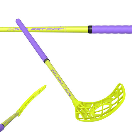 Fat Pipe NITRO 34 YELLOW/PURPLE Florbalová palica