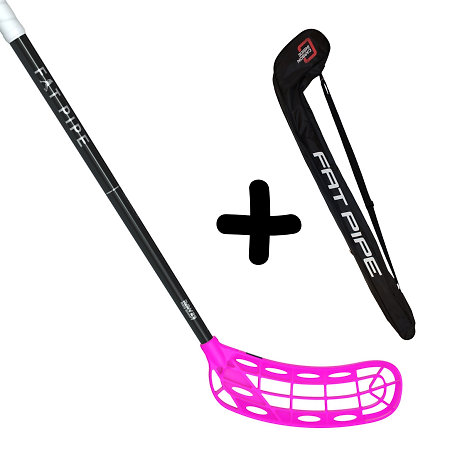 Fat Pipe RAW 29 JAB FH2 LE PINK + Stickbag Set florbalky s vakom