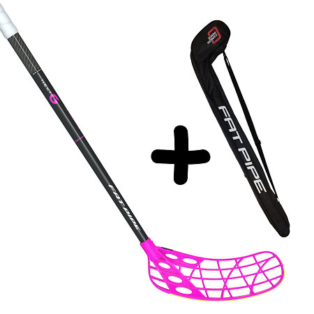 Fat Pipe NEXT-G 29 CTRL SLICKS FH2 + Stickbag Set florbalky s vakom