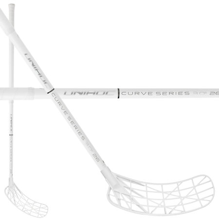 Unihoc EVOLITE CURVE 3.0º 26 white Florbalová hůl