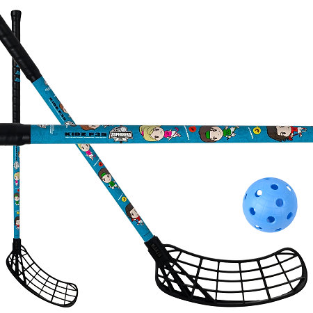 Zone floorball ZUPERHERO 35 (THIN) black (+ball) Florbalová palica