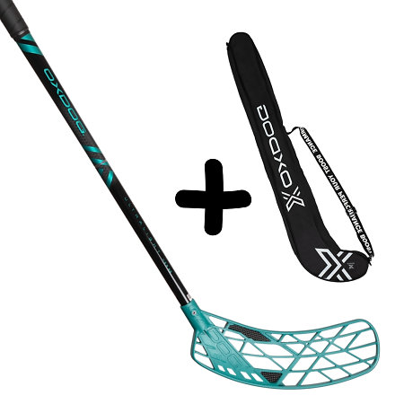 Oxdog ULTRALIGHT HES 27 TQ ROUND MBC2 + Stickbag Set florbalky s vakom