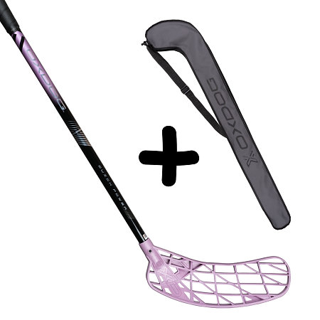 Oxdog QUICK POWER HES 27 FP ROUND MB + Stickbag Set florbalky s vakom